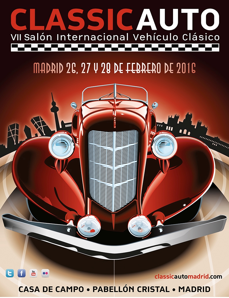 Actividades Classic Auto Madrid. Del 26 a 28 en Palacio de Cristal (Casa de Campo)