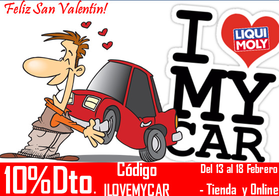 Cuido mi coche en San Valentin con 10%Dto: ILOVEMYCAR